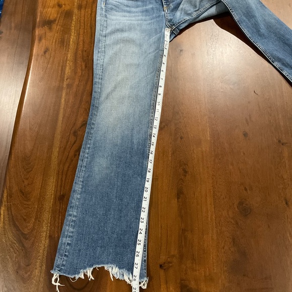 Rag & Bone Nina High Rise Ankle Flare Jeans Raw Hem Jagged Size 28 - Picture 9 of 10